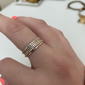 Sterling Silver Stacked Rings